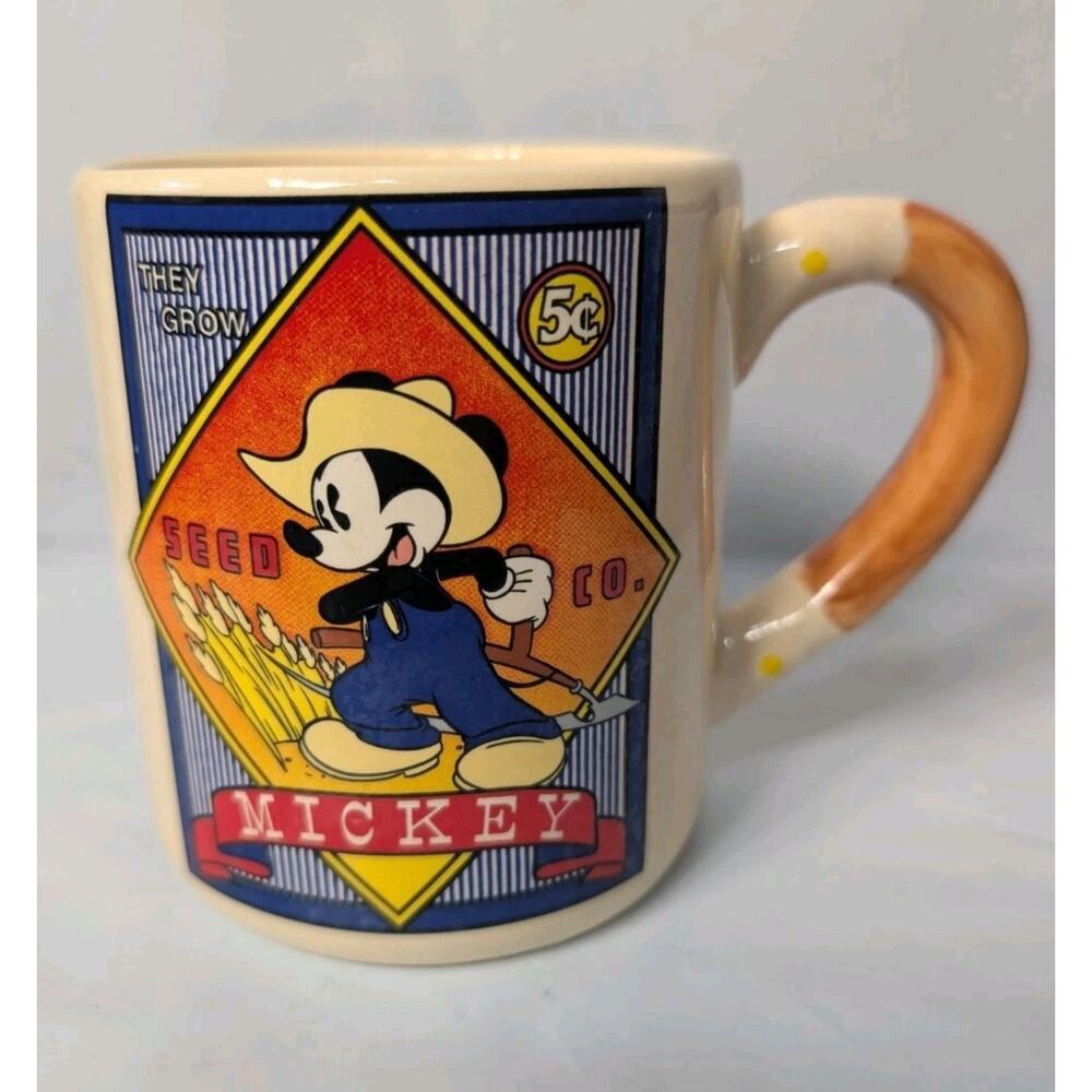 Treasure Craft Disney Mickey Mouse "They Grow" Coffee Mug Epcot Garden Festival